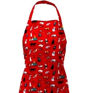 Vera Bradley Holiday Cats Apron
